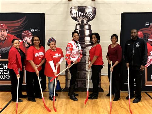 More women with sticks 