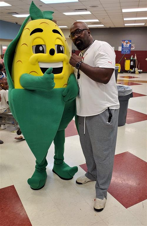 Wiley with Fall Harvest Festival Mascot 