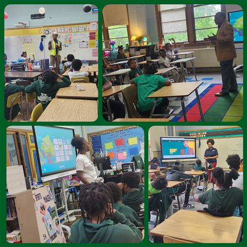 Students at Mann learn about college and career options from community guests on college and career day