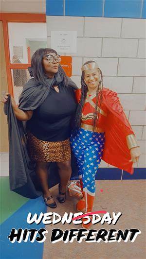 Teachers for super hero day