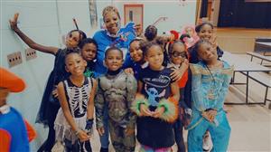 Students in costume