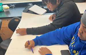 students working 