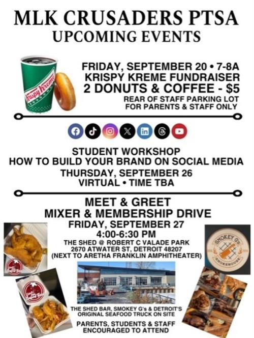 PTSA upcoming events