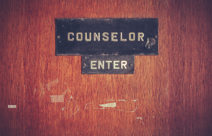  counselor door and the words counselor and enter