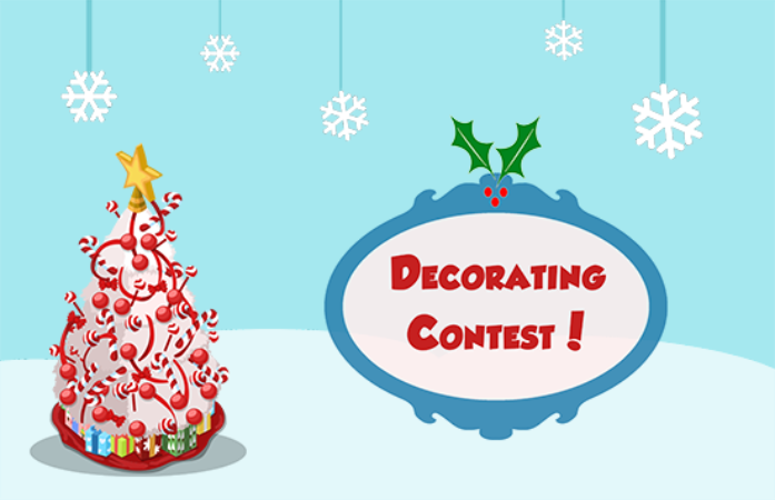  christmas tree with words decorating contest