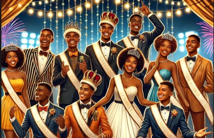 students at homecoming 