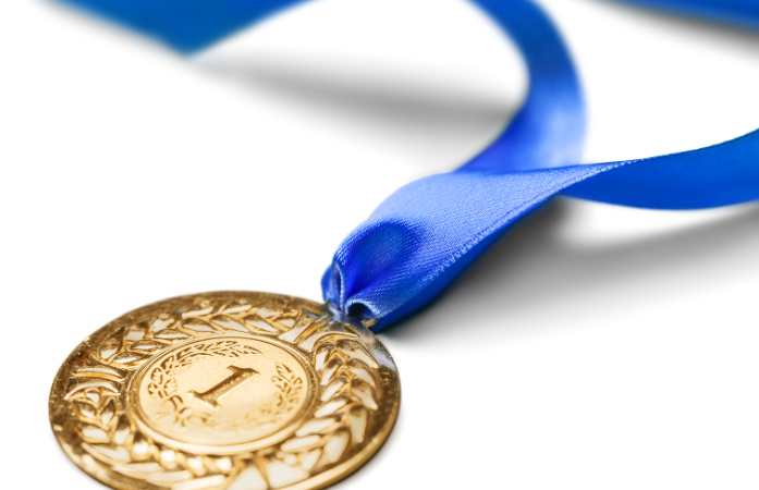  medal laying on the table