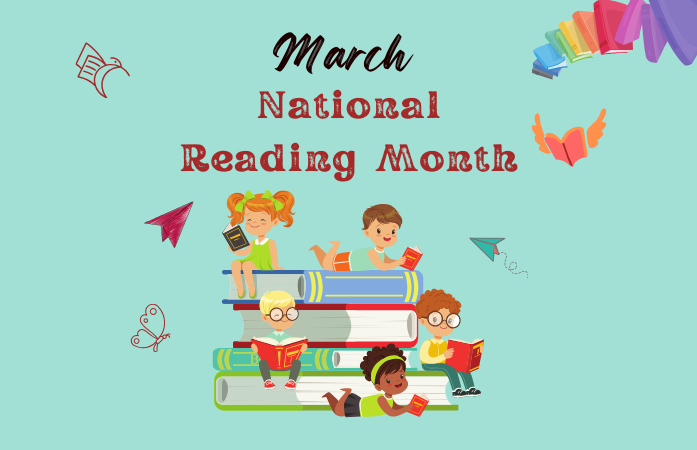  Group of kids reading books