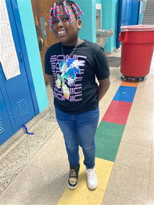 student smiling