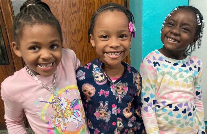  three girls smiling