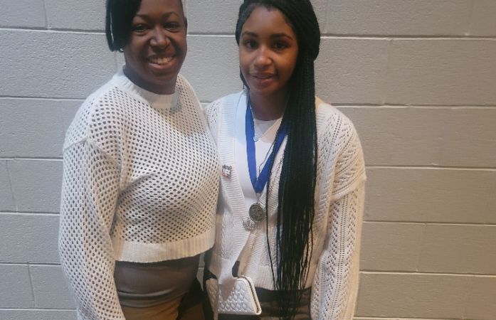  mother daughter being honored