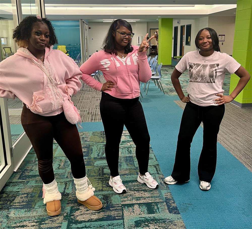 Staff and students wear Pink for Breast Cancer