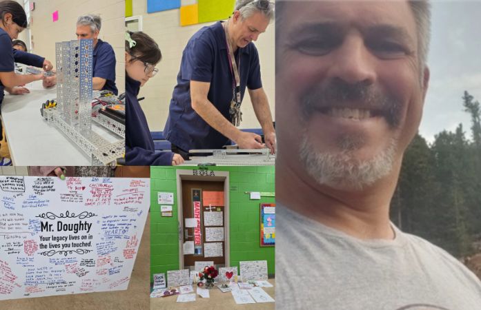  Images of Mr. Doughty with students