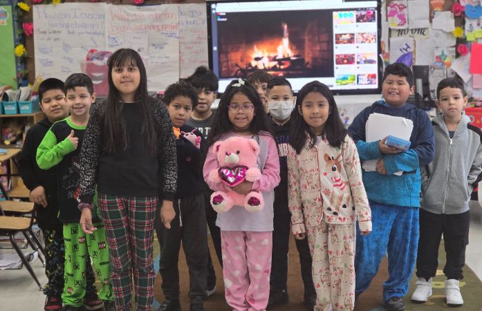 Group of Students in pajamas