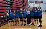 5th and 6th grade Volleyball team with Coach Finnegan