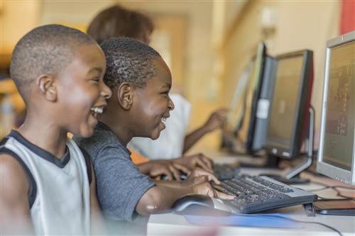 Boys at computer 