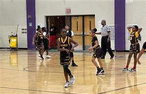 girls basketball team on the court