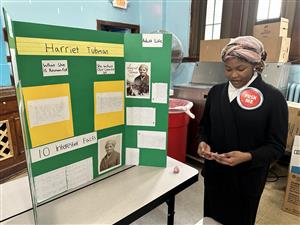 Student near Harriet Tubman Project
