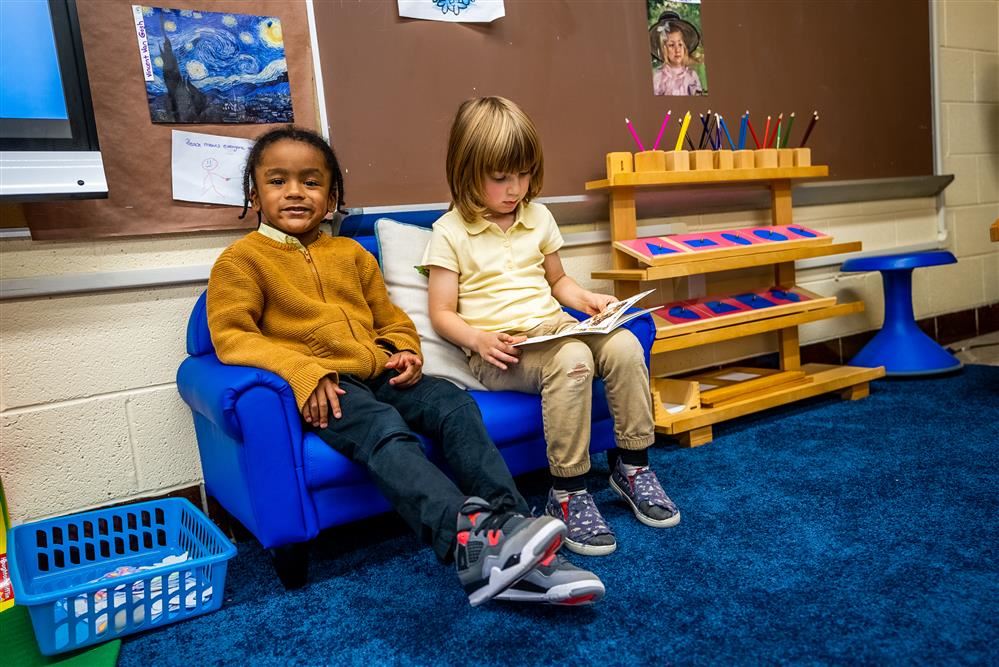  Students sitting down 
