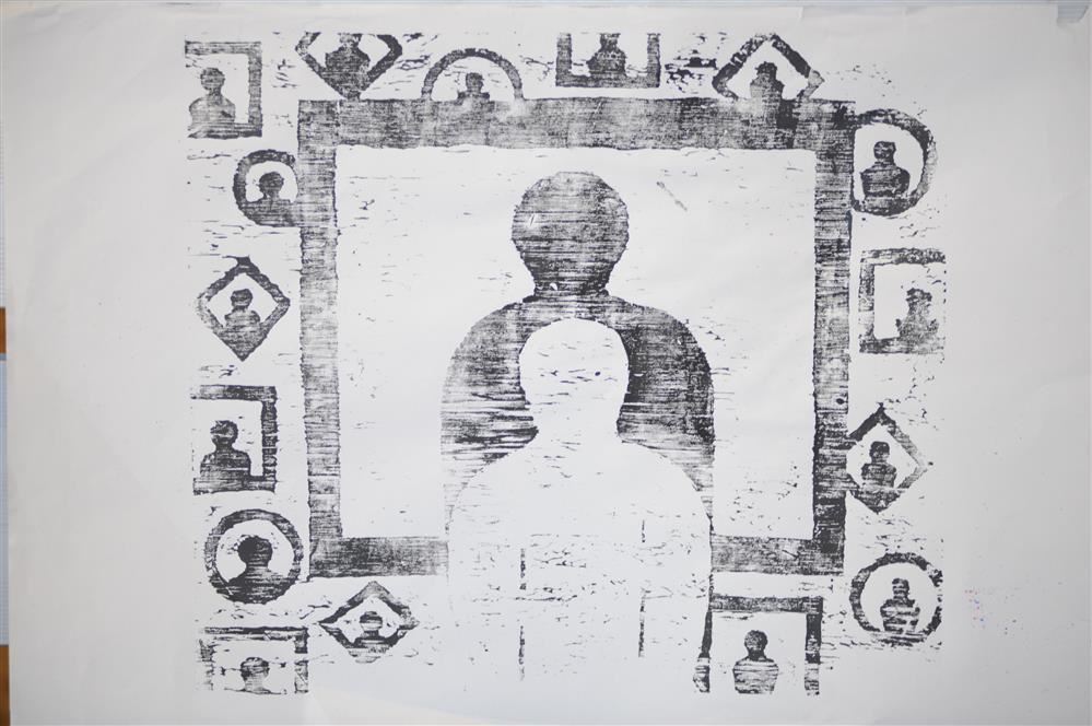  An image of art of a man and his shadow