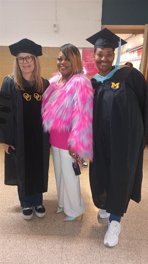 The Principal with Dr. Kuzniar and Mrs. Cole