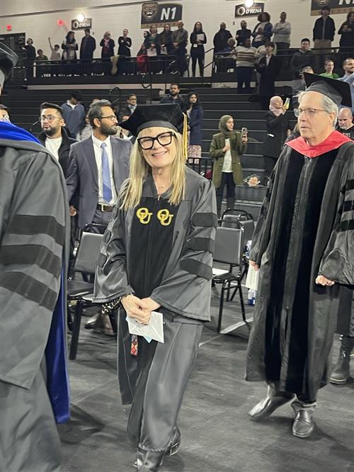 Dr.Kuzniar at her graduation. 