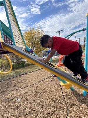 CHILD CLIMBING