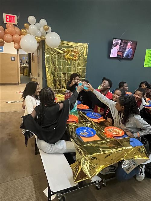 Scholars toasting