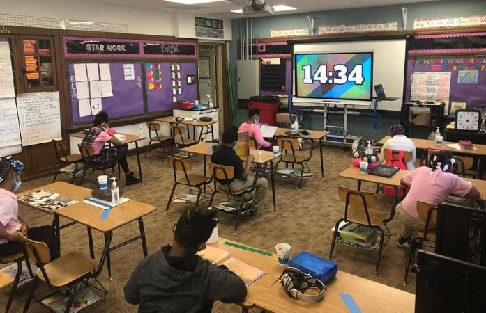  Students in classroom