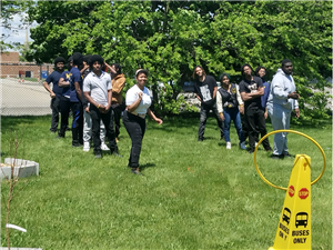Hoop Toss at Olympiad