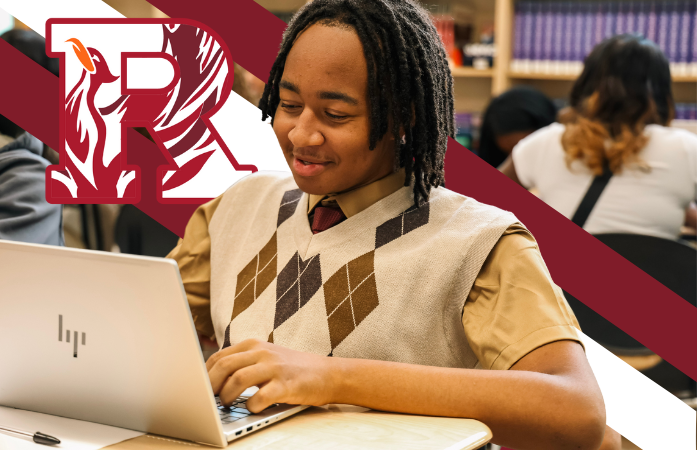  Student on laptop