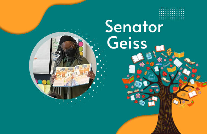  senator Geiss and books