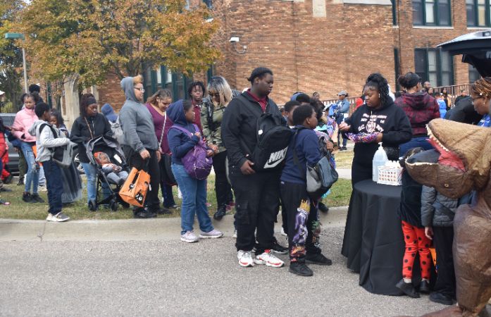  Students dressed in their costume 