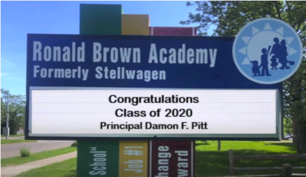 Ronald Brown Academy School Marquee