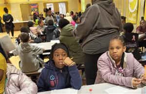 SWA students taking a break from the competition to pose for a pic