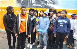 SWA students taking a break from the competition to pose for a pic