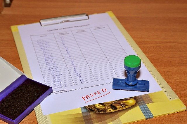  clipboard with evaluation