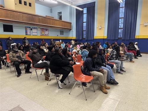 parents watching christmas program