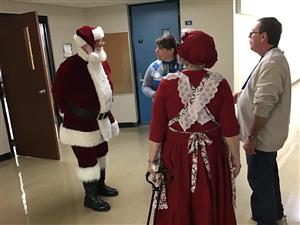Mr Cross Meet Santa and Mrs. Claus 