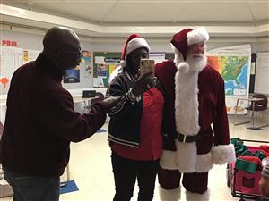 Butler and Enoex meet Santa 