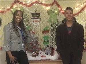Ms. Richards and student 