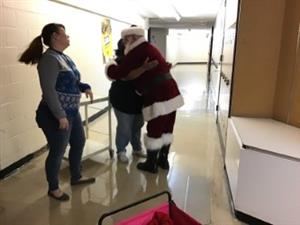 Mrs. G meets Santa 
