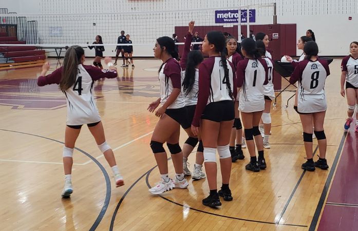  Western Girls Volleyball team readiness drills