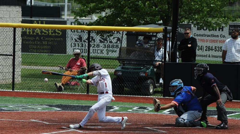  Baseball batter hitting a pitch in a PSL match.