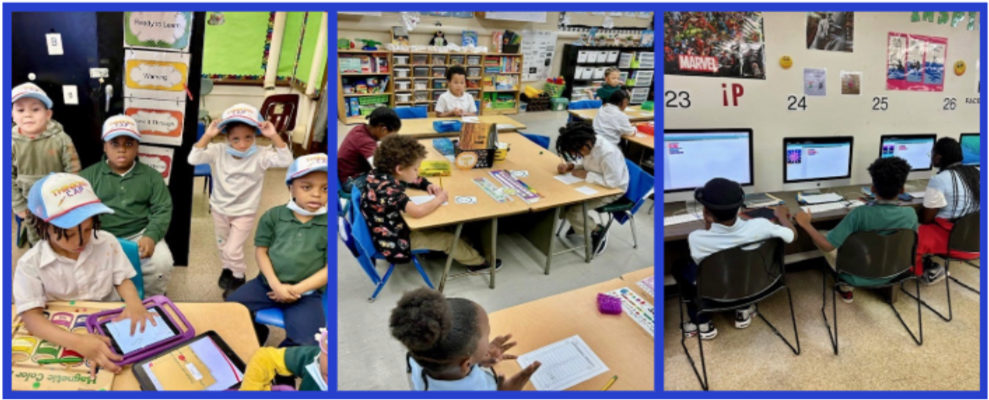 students working in the classroom