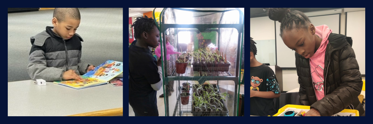 Students engaged in different activities