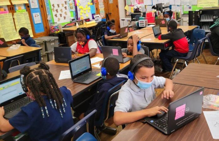  students learning