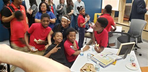 students posing for photo 