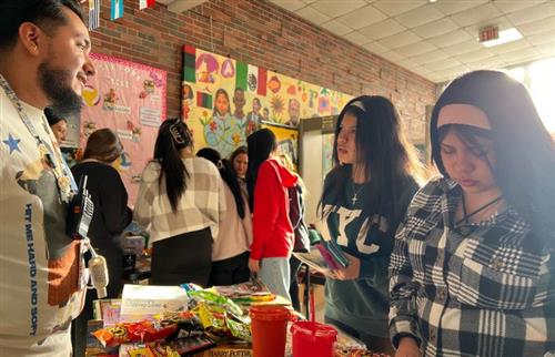 students at PBIS store