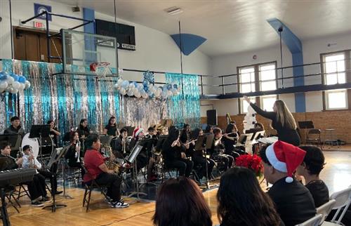 student performing at the concert
